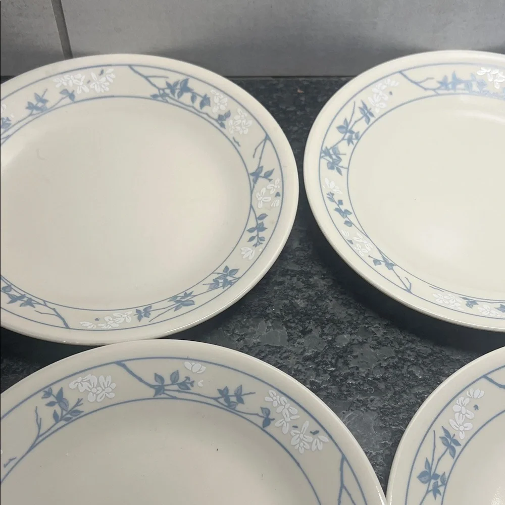Set of 4 Salad plates by Corelle. FIRST OF SPRING. Exc condition